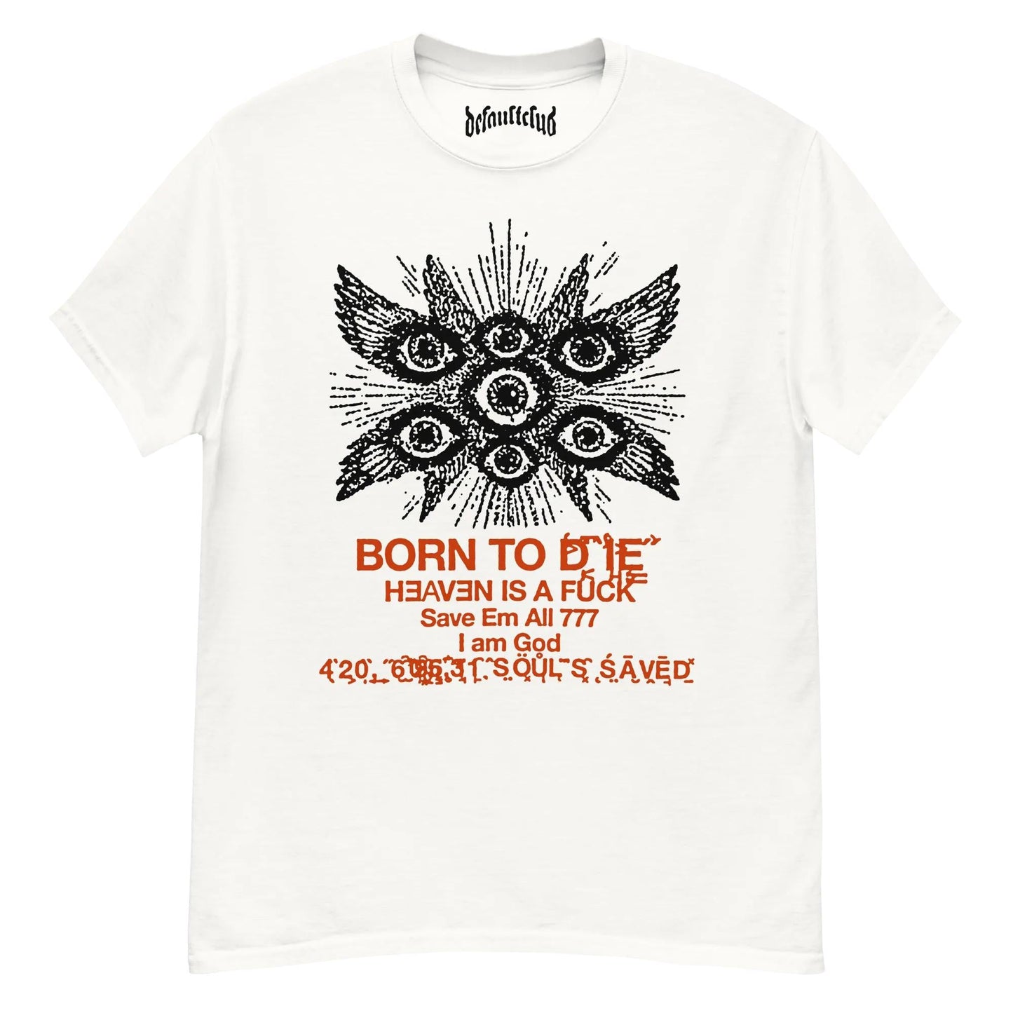 Born To Die Angel Crew Neck Short-Sleeve T-Shirt Soft & Breathable