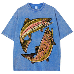 Two Fishes Unisex Vintage Washed Tee