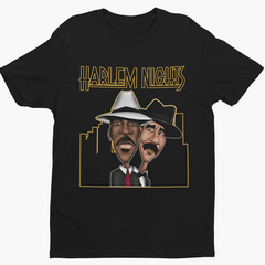Harlem Nights Caricature Premium Crew Neck Short-Sleeve T-Shirt Soft & Breathable