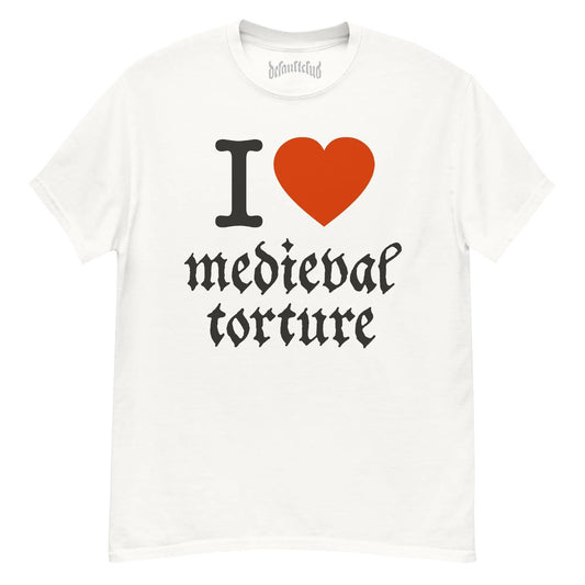 I Love Medieval Torture Neck Short-Sleeve T-Shirt Soft & Breathable
