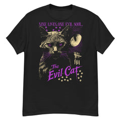 The Evil Cat Crew Neck Short-Sleeve T-Shirt Soft & Breathable