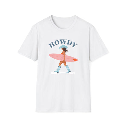 Cowboy Woman with Surfboard - Classic Fit