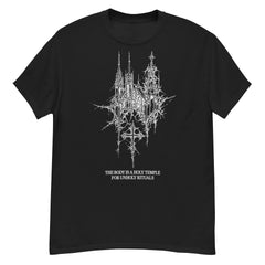 The Body Is A Holy Temple For Unholy Rituals Neck Short-Sleeve T-Shirt Soft & Breathable
