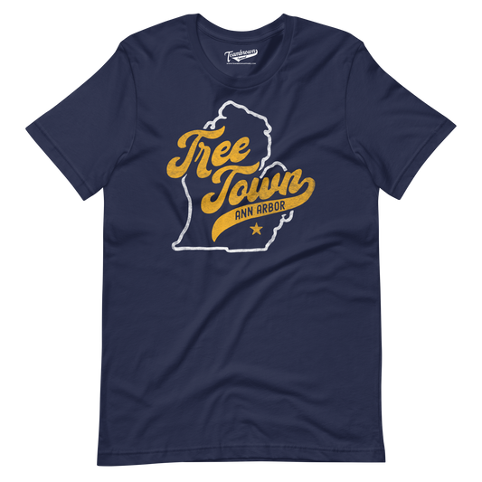 Ann Arbor, MI (College Town) - Unisex T-Shirt