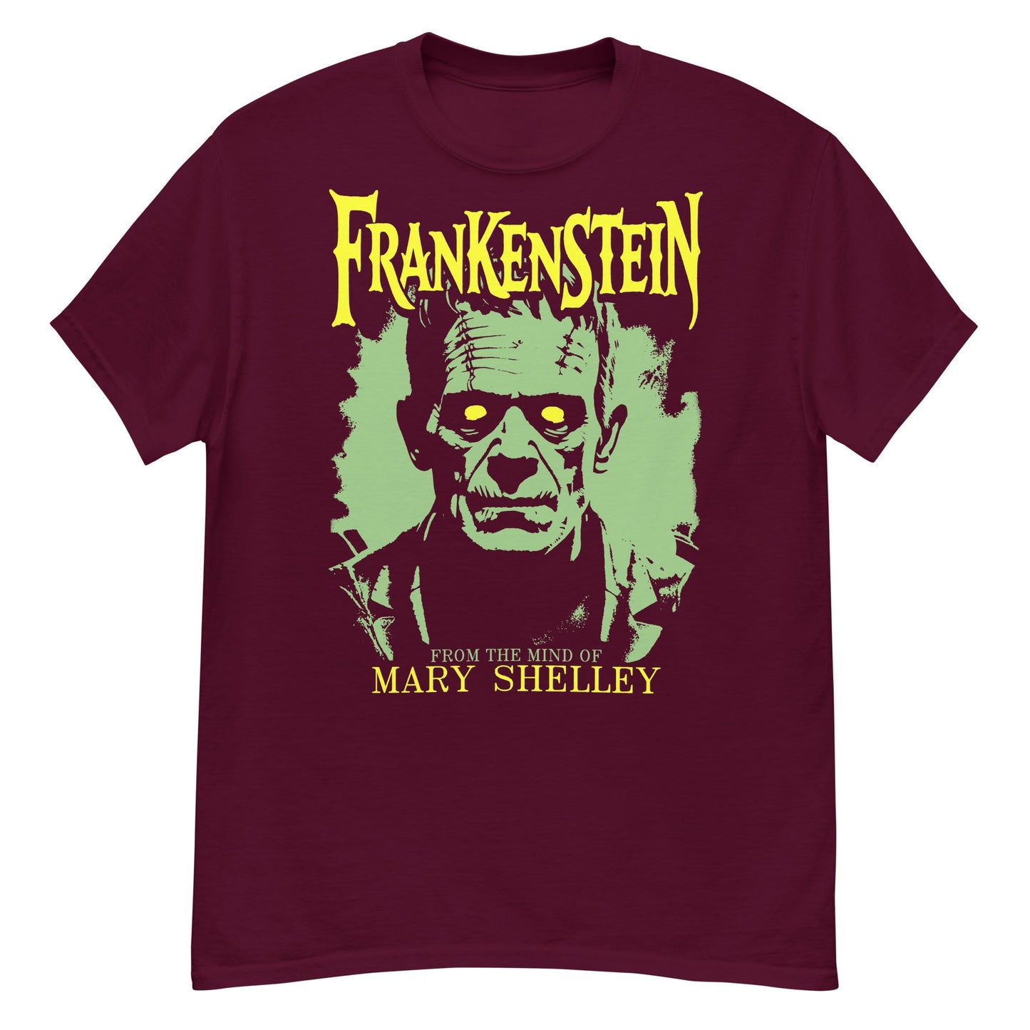 MARY'S FRANKENSTEIN Crew Neck Short-Sleeve T-Shirt Soft & Breathable