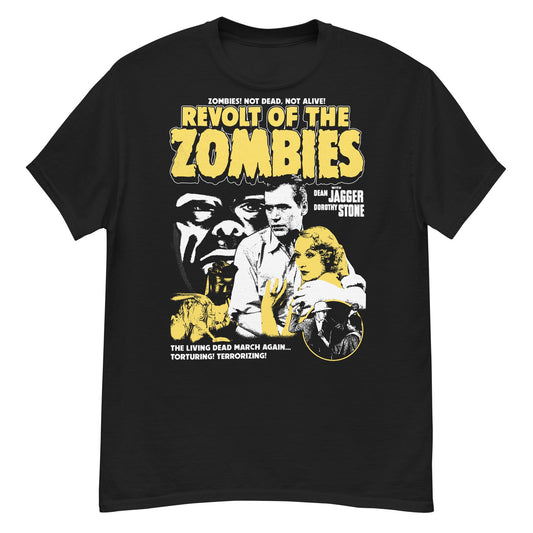 Revolt of The Zombies Crew Neck Short-Sleeve T-Shirt Soft and Breathable