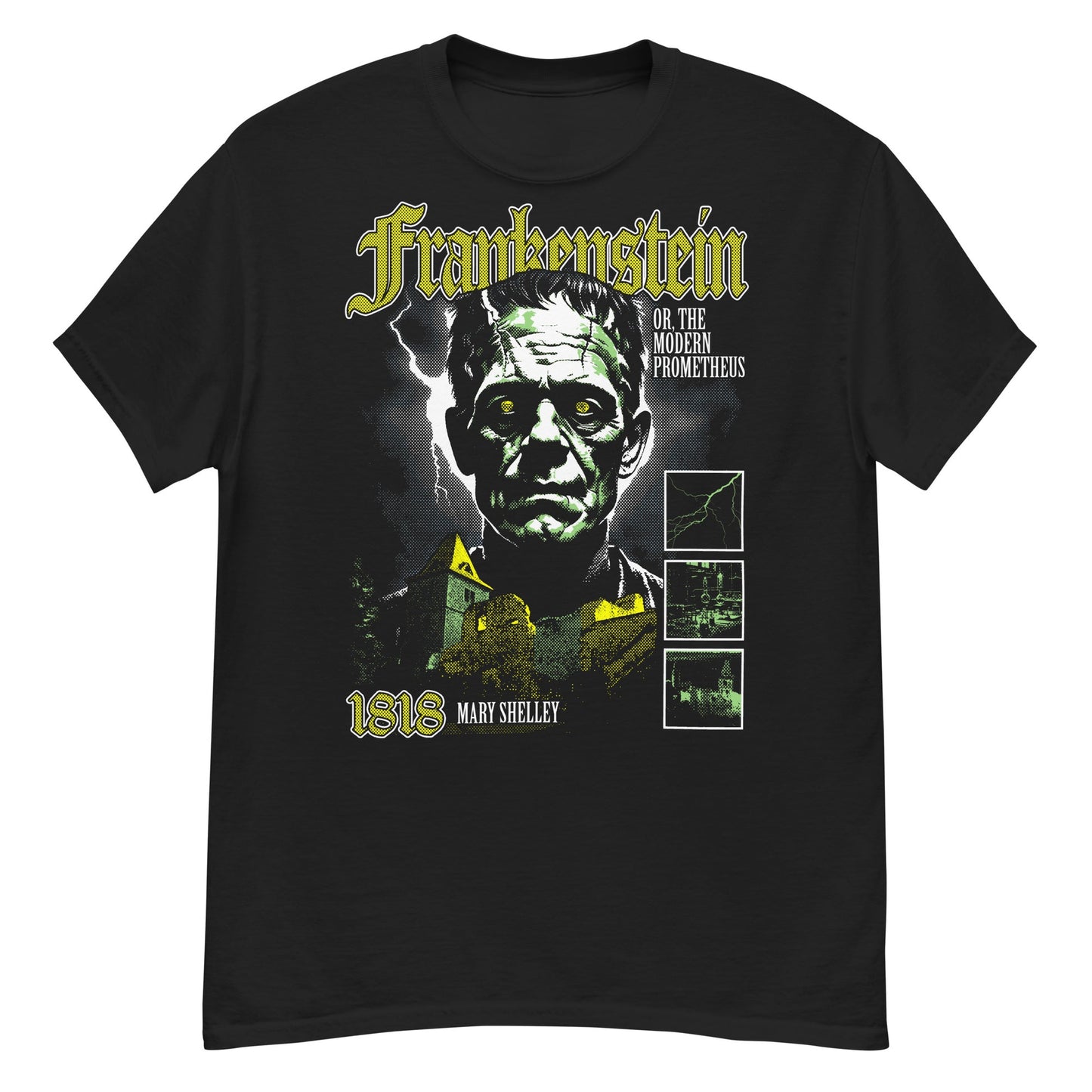 FRANKENSTEIN 1818 Crew Neck Short-Sleeve T-Shirt Soft & Breathable