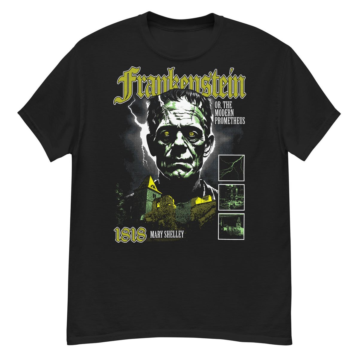 FRANKENSTEIN 1818 Crew Neck Short-Sleeve T-Shirt Soft & Breathable