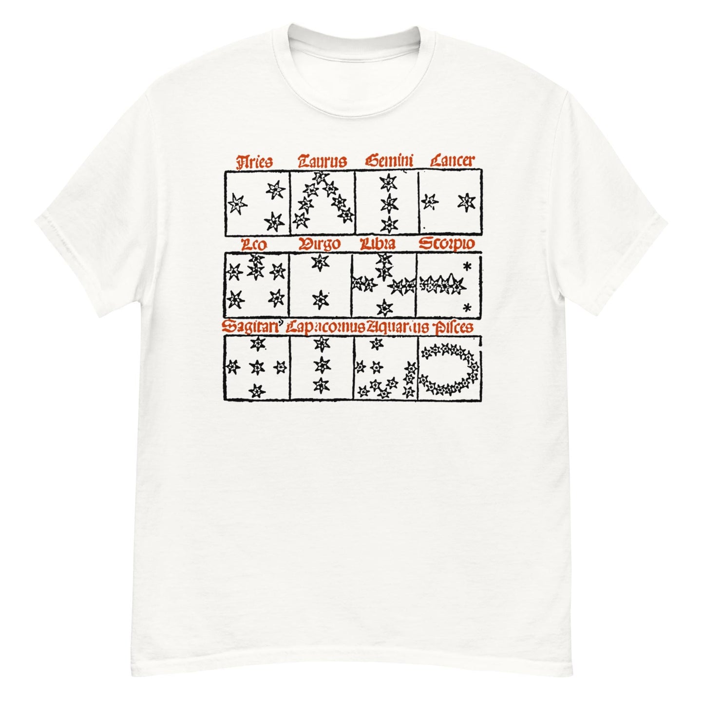 Zodiac Neck Short-Sleeve T-Shirt Soft & Breathable