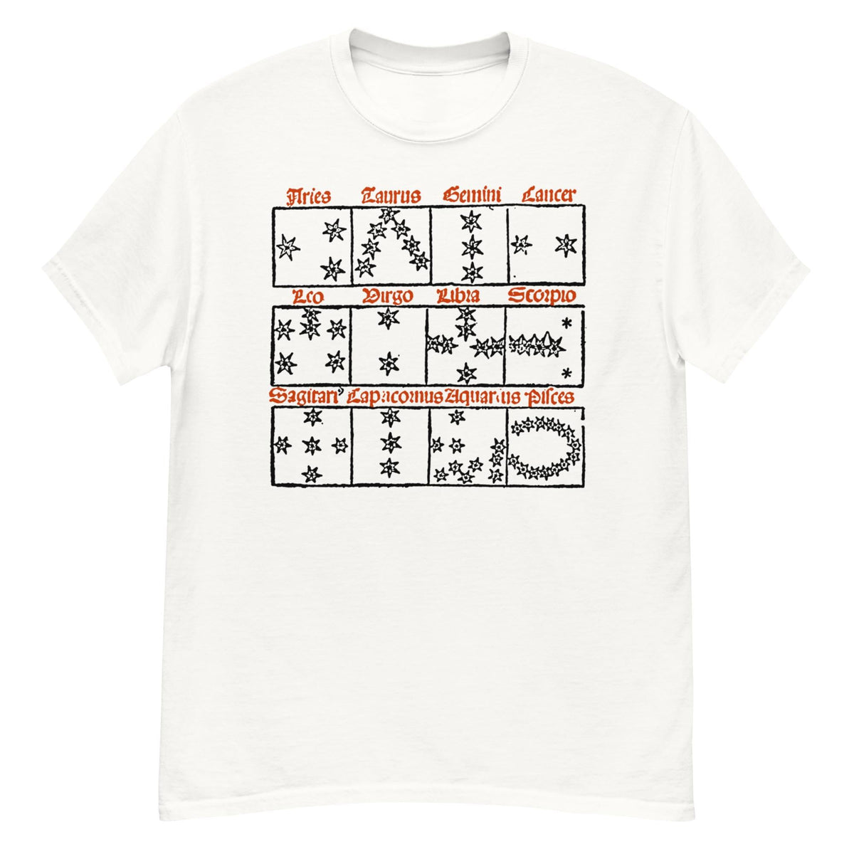 Zodiac Neck Short-Sleeve T-Shirt Soft & Breathable
