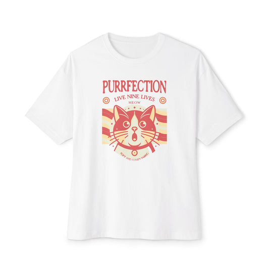 Cute Cat Retro - Oversized Fit