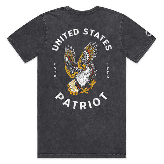United States Patriot Neck Short-Sleeve T-Shirt Soft & Breathable