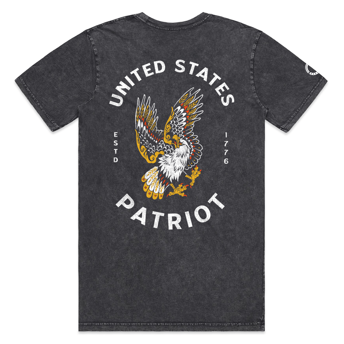 United States Patriot Neck Short-Sleeve T-Shirt Soft & Breathable