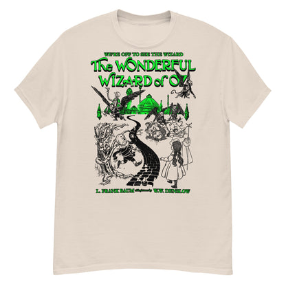 THE WONDERFUL WIZARD OF OZ BLACK ILLUSTRATIONS Crew Neck Short-Sleeve T-Shirt Soft & Breathable