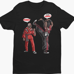 Dragonfly Jones Vs Shonuff Funny Premium Crew Neck Short-Sleeve T-Shirt Soft & Breathable