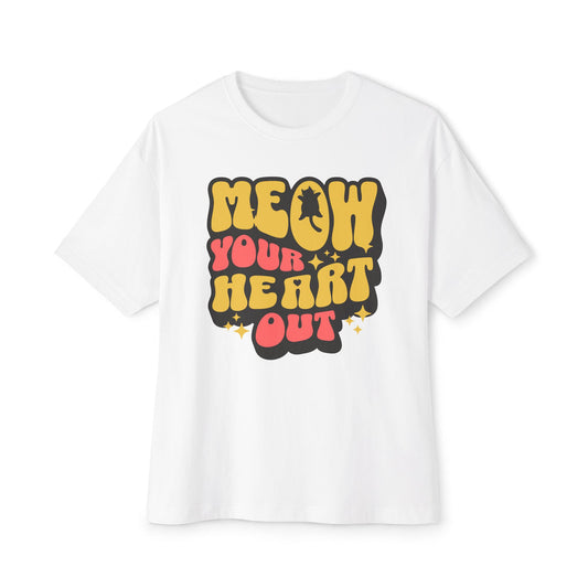 Meow Your Heart Out - Oversized Fit