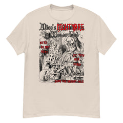 NIGHTMARE IN WONDERLAND BLACK CLASSIC ILLUSTRATIONS Crew Neck Short-Sleeve T-Shirt Soft & Breathable