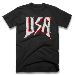 McQueen USA Neck Short-Sleeve T-Shirt Soft & Breathable