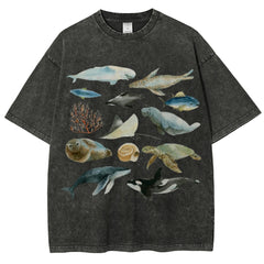 Underwater World Unisex Vintage Washed Tee