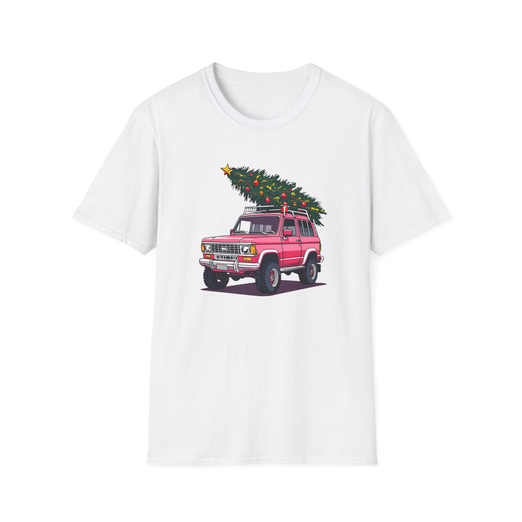 Vibrant Pink SUV with Christmas Tree - Classic Fit