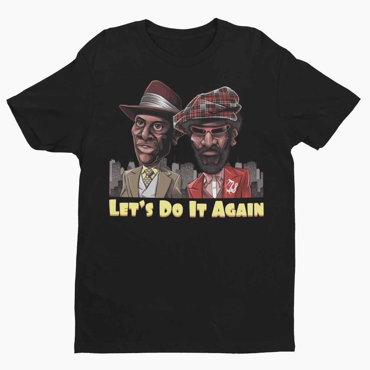 Let's Do It Again Best Seller Caricature Premium Crew Neck Short-Sleeve T-Shirt Soft & Breathable