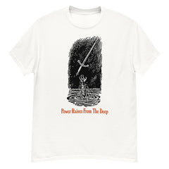 Power Raises From Deep Neck Short-Sleeve T-Shirt Soft & Breathable