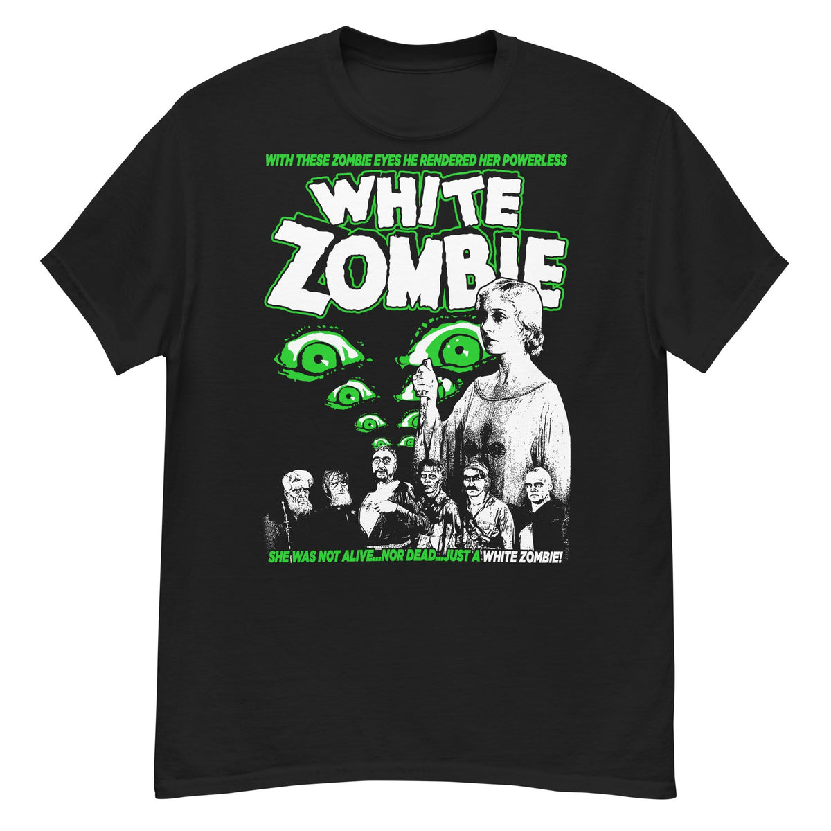 White Zombie Crew Neck Short-Sleeve T-Shirt Soft and Breathable