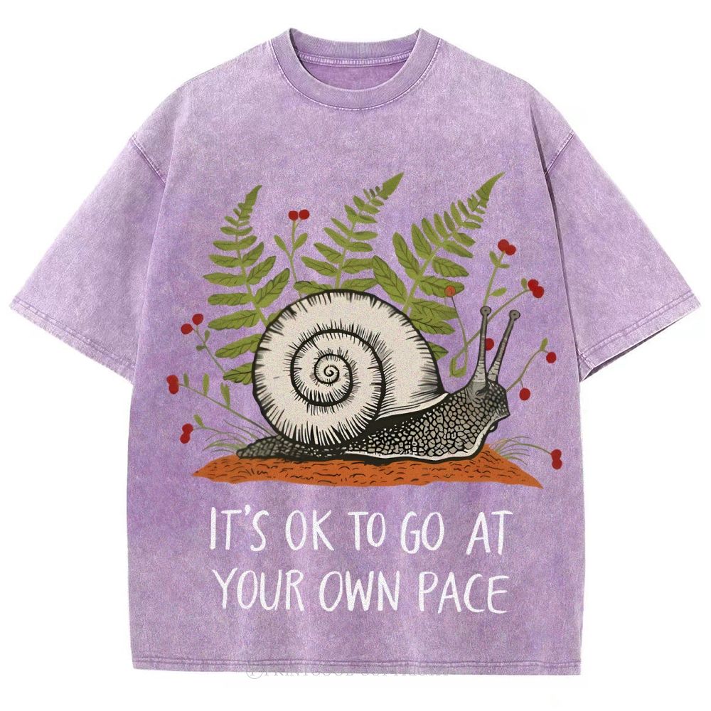 Your Own Pace Unisex Vintage Washed Tee