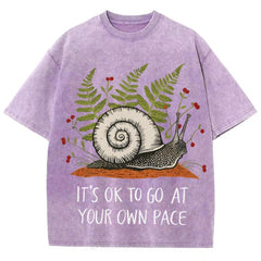 Your Own Pace Unisex Vintage Washed Tee