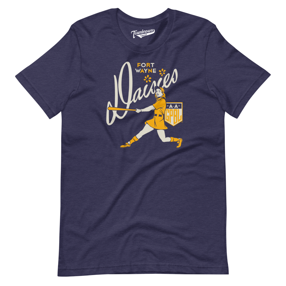 Diamond - Fort Wayne Daisies - Unisex Heather Navy T-Shirt