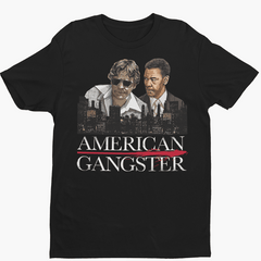 American Gangster Premium Crew Neck Short-Sleeve T-Shirt Soft & Breathable