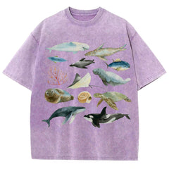 Underwater World Unisex Vintage Washed Tee