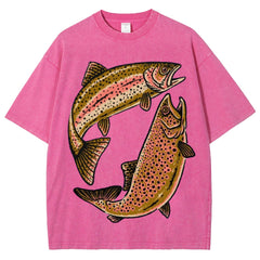 Two Fishes Unisex Vintage Washed Tee