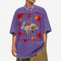 Trapped Rabbit Unisex Vintage Washed Tee