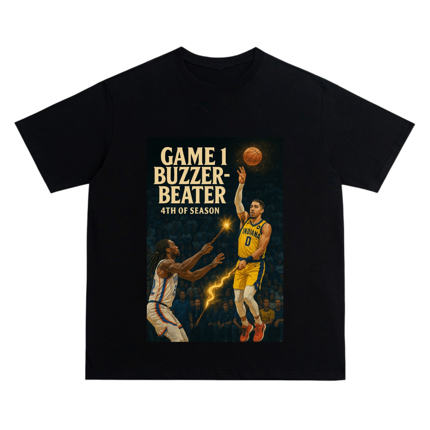 Haliburton 0.3sec Buzzer-Beater T-Shirt – Iconic Game 1 Winner vs Thunder