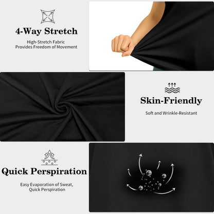 3 Pack Women's Short Sleeve Crew Neck T-Shirt  Summer Tops