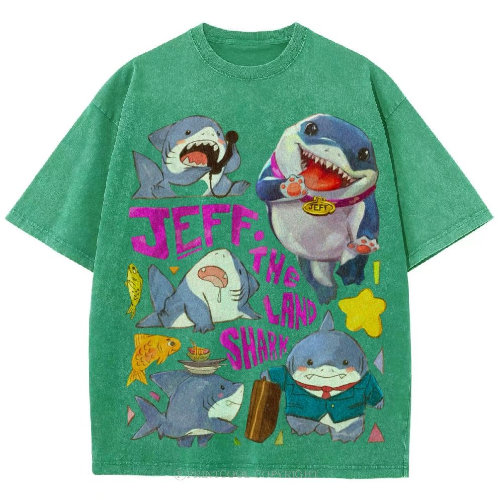 The Land Shark Unisex Vintage Washed Tee
