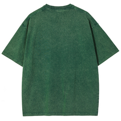 Toadally Rad Unisex Oversized Print Vintage Wash Denim T-Shirt