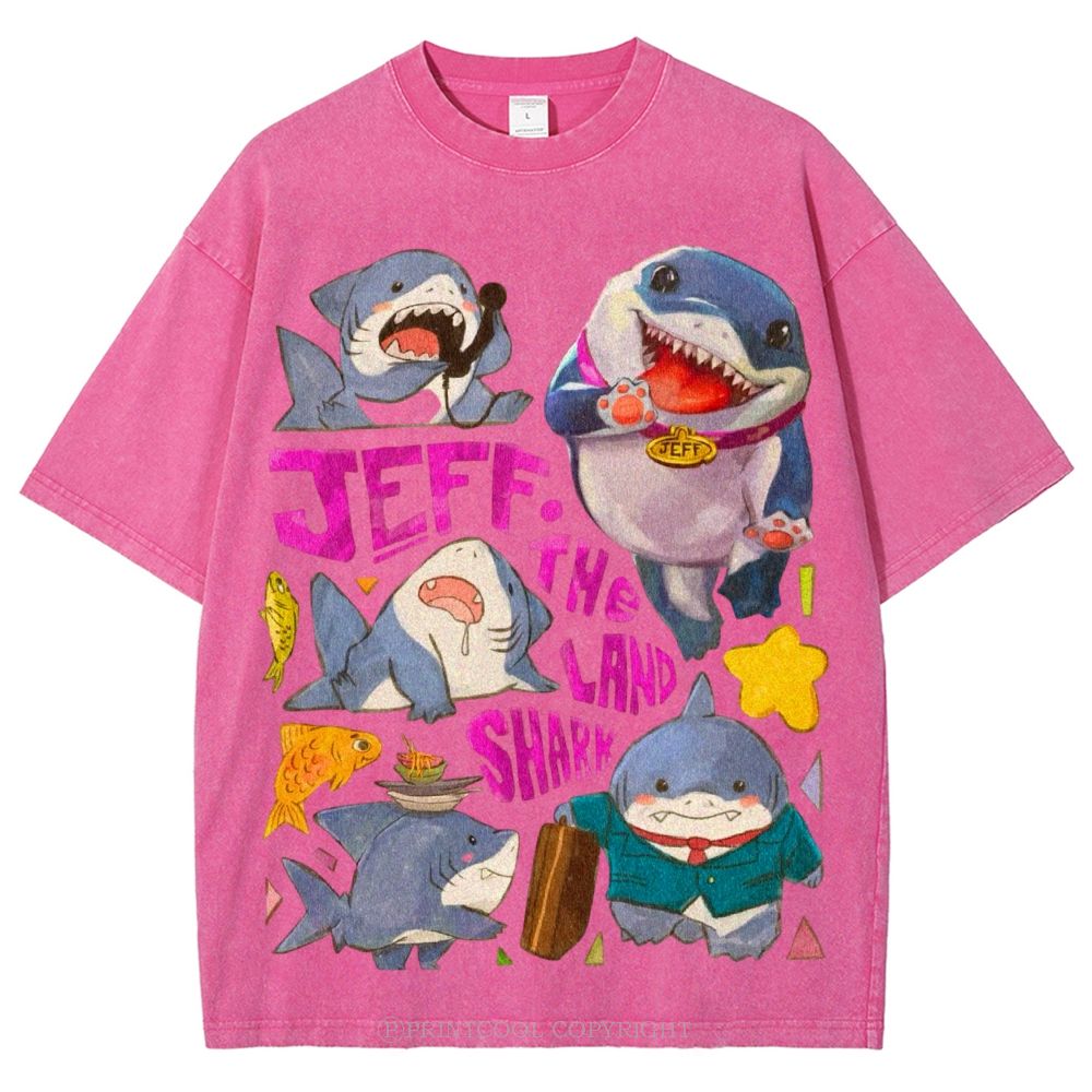 The Land Shark Unisex Vintage Washed Tee