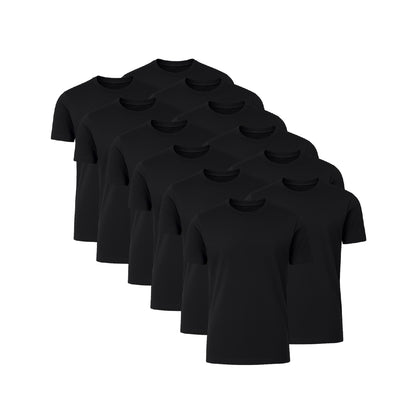 6 Pack Crew Neck Short-Sleeve T-Shirt Soft & Breathable