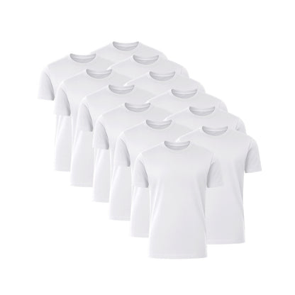 6 Pack Crew Neck Short-Sleeve T-Shirt Soft & Breathable