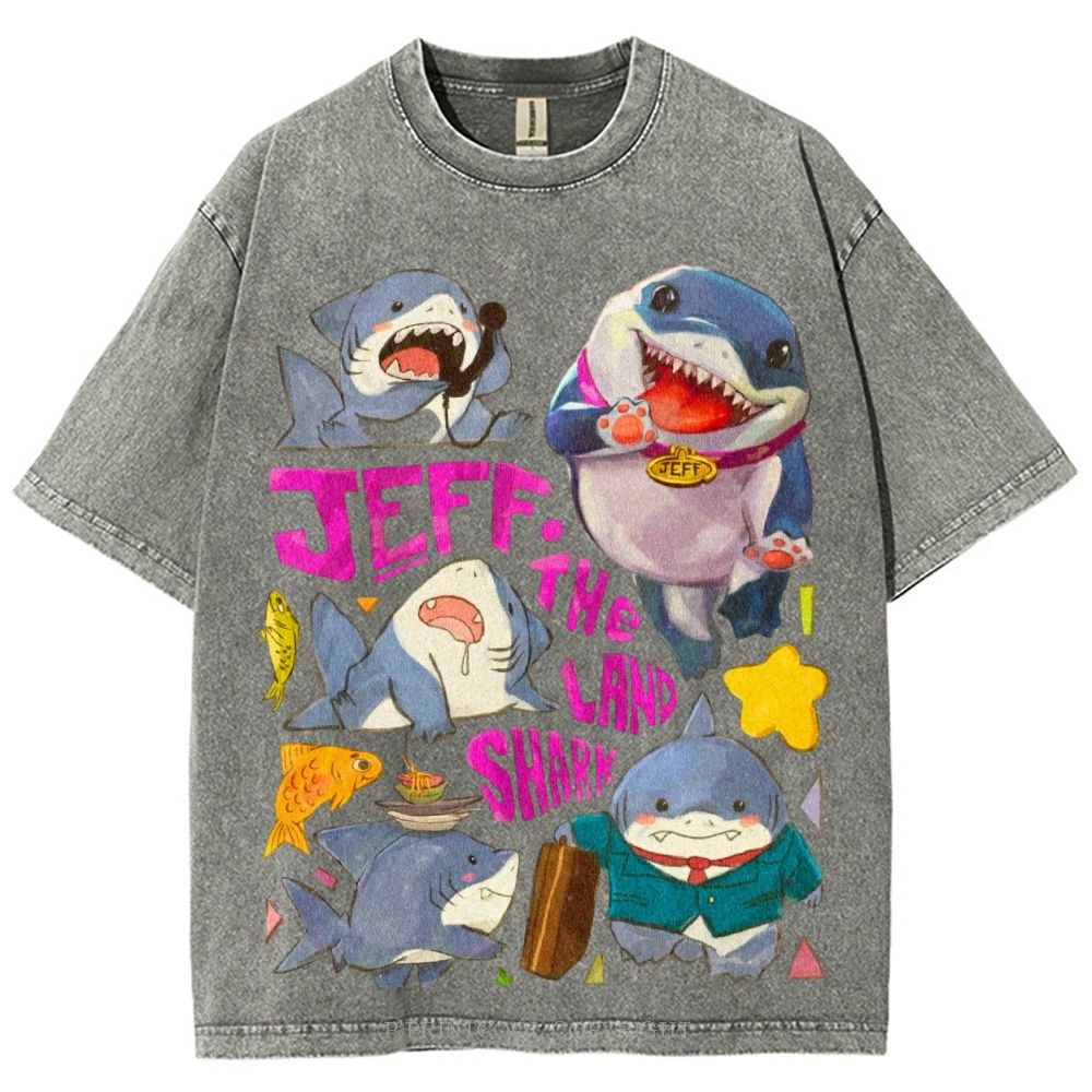 The Land Shark Unisex Vintage Washed Tee