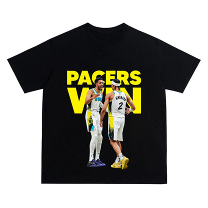 Haliburton Record-Breaking Clutch Playoff T-Shirt – Historic Game-Tying Moment vs. Knicks