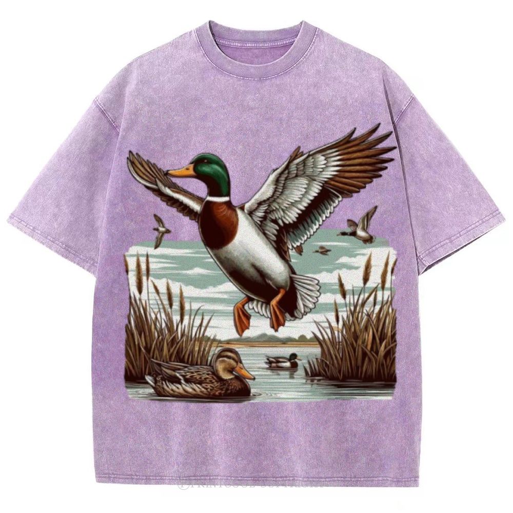 Wild Duck Unisex Vintage Washed Tee
