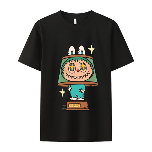 Lamp Labubu The Monsters Crew Neck T-Shirt For Labubu Lover