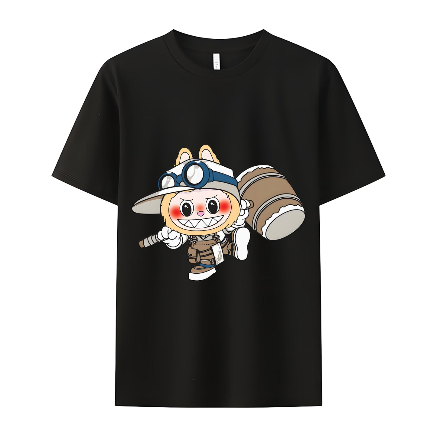 Funny Labubu The Monsters Crew Neck T-Shirt For Labubu Lover Gifts For Girlfriend