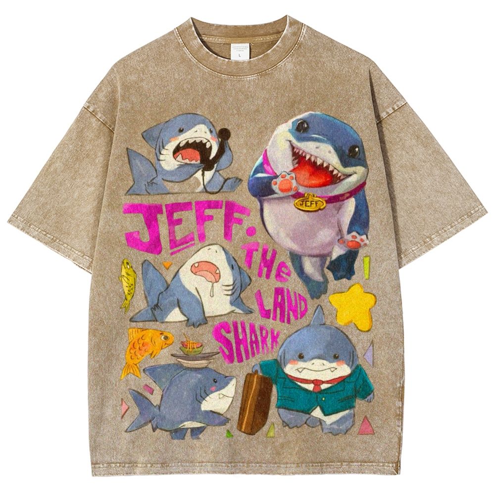 The Land Shark Unisex Vintage Washed Tee