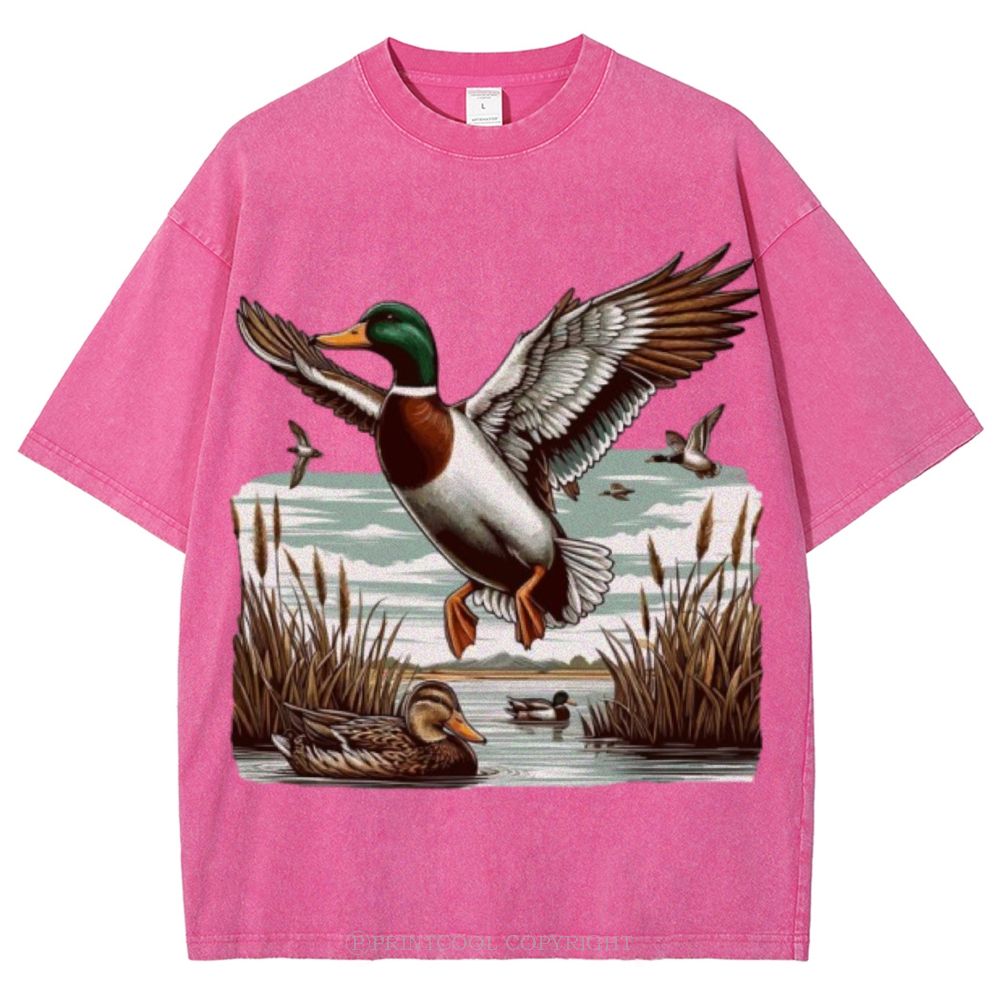Wild Duck Unisex Vintage Washed Tee