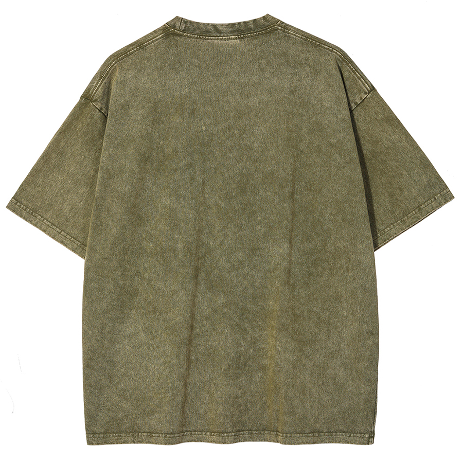 Toadally Rad Unisex Oversized Print Vintage Wash Denim T-Shirt