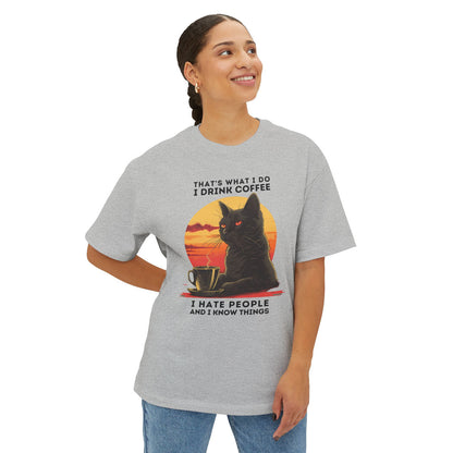 Drink Coffee Hate People - Oversized Fit